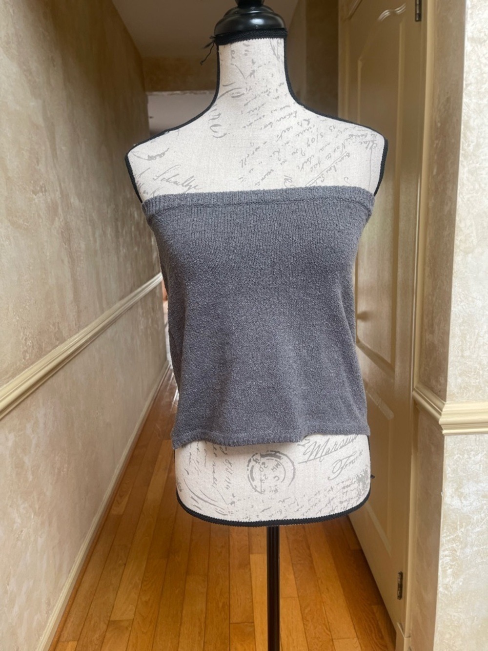 Free People Beach Rhea Knit Mini Skirt & Vest Set Ribbed XS Grey Coquette - Picture 13 of 14